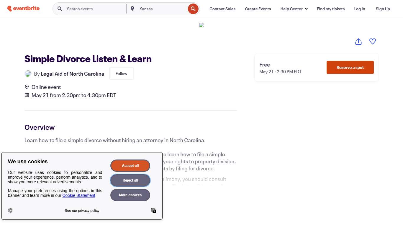 Simple Divorce Listen & Learn Registration, Thu, May 21, 2026 at 2:30 PM Eventbrite